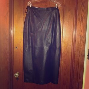 Leather skirt